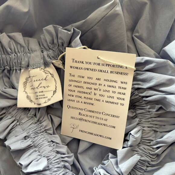 French Meadows French Blue Chemise / Renaissance Dress - Size L - New with Tags - Picture 4 of 6